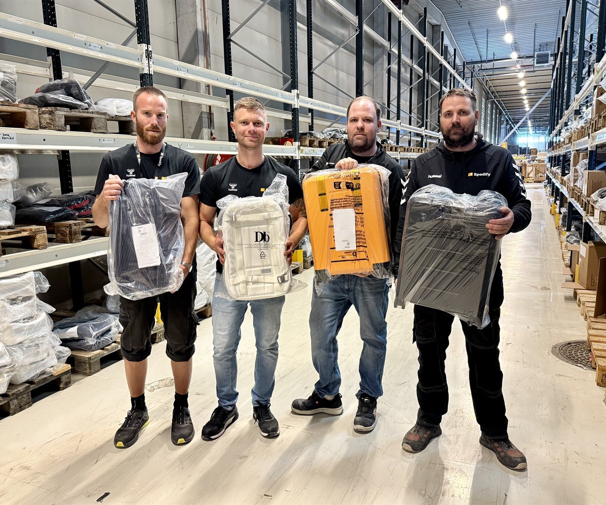 Spedify-team i lageroperasjonen