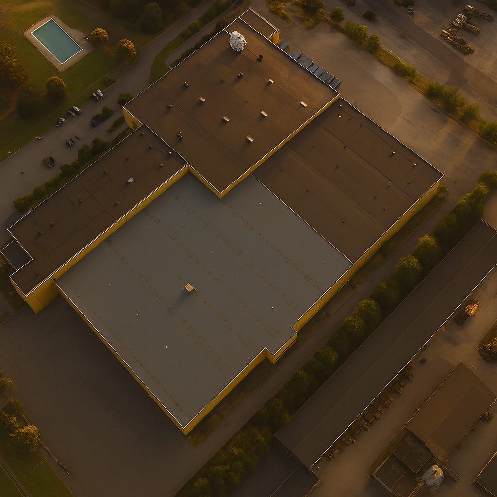 Spedify-anlegget i Askim sett fra luften